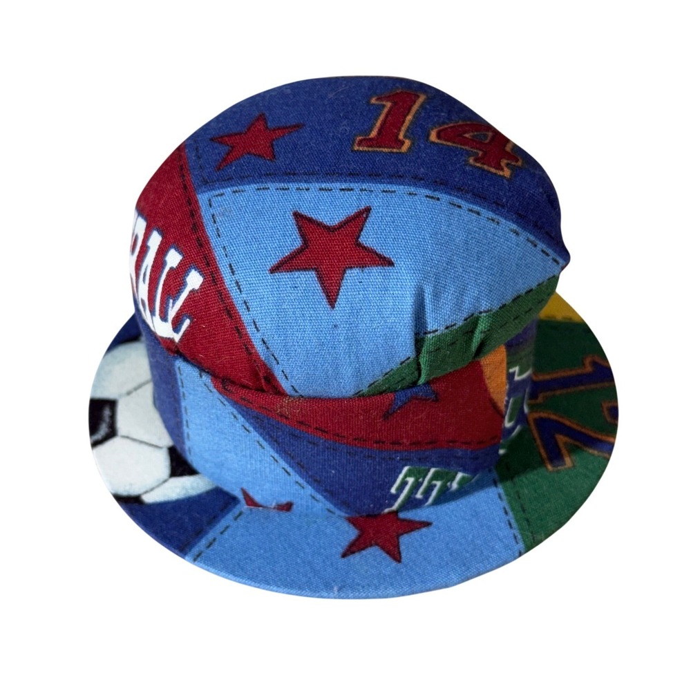 Handmade Sports Top Hat Pin Cushion Basketball Football Soccer Decor